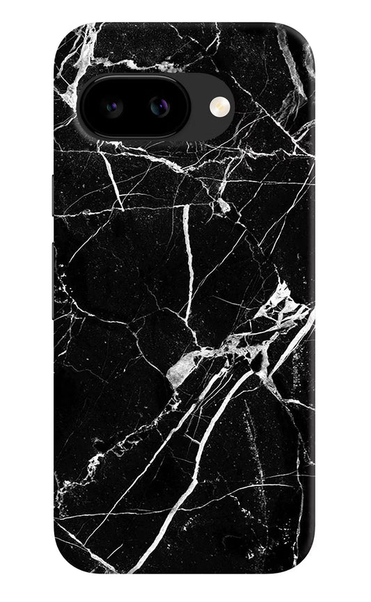 Black Marble Pattern Google Pixel 9A Back Cover