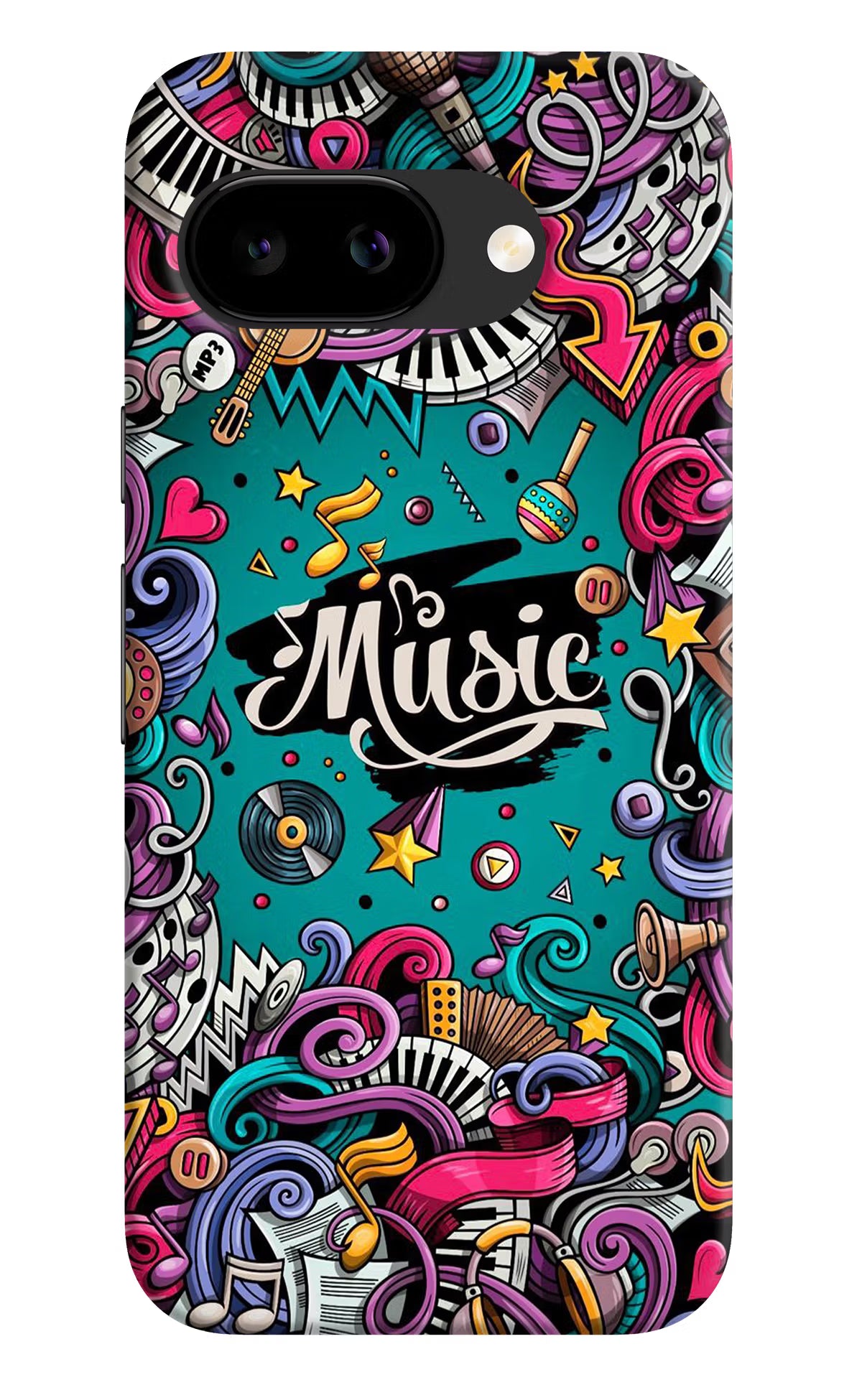 Music Graffiti Google Pixel 9A Back Cover