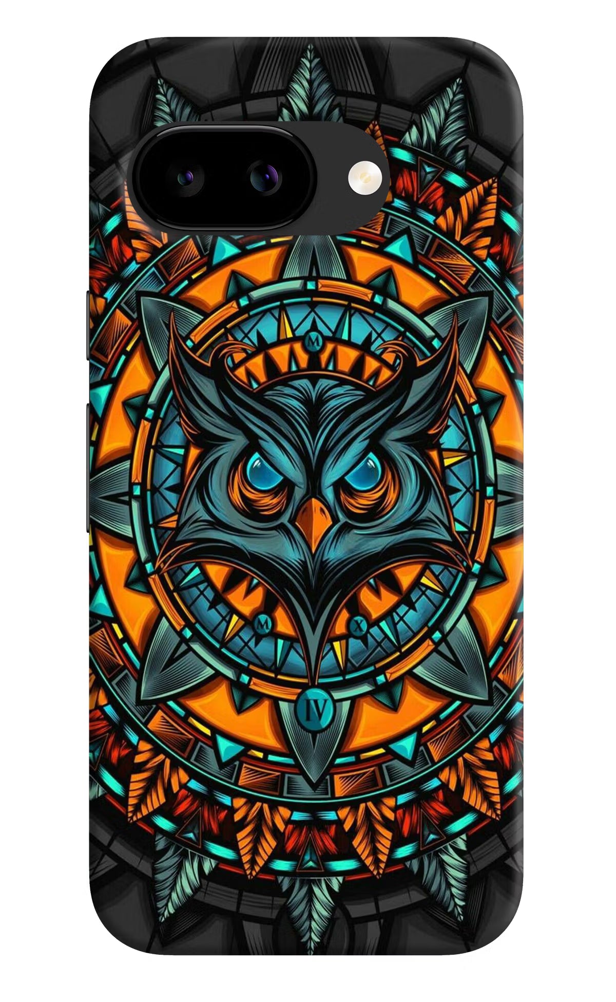 Angry Owl Art Google Pixel 9A Back Cover