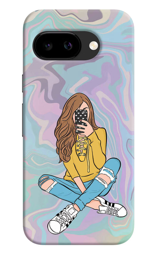 Selfie Girl Google Pixel 9A Back Cover