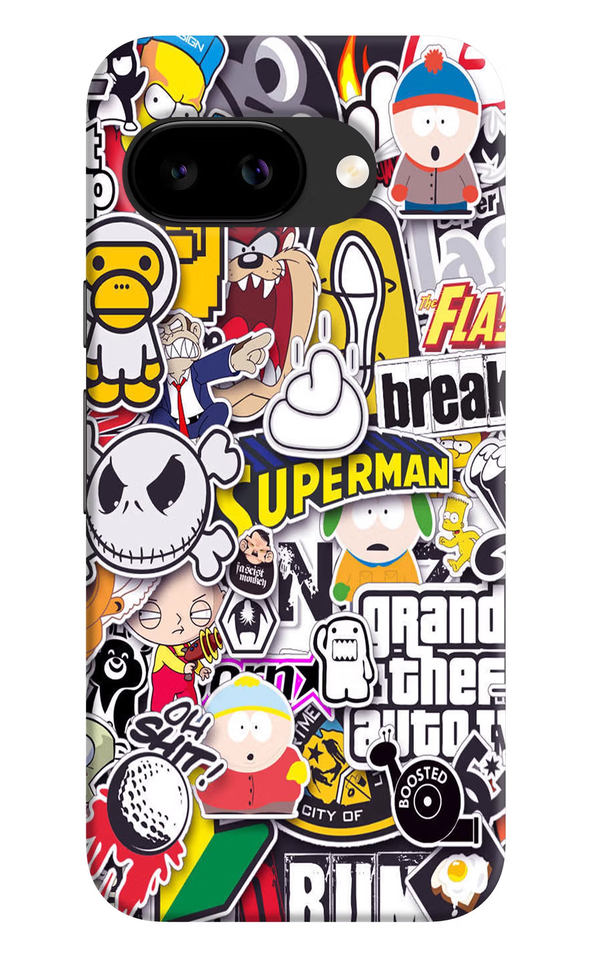 Sticker Bomb Google Pixel 9A Back Cover