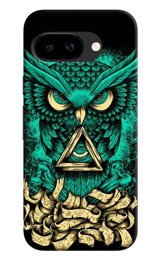 Green Owl Google Pixel 9A Back Cover
