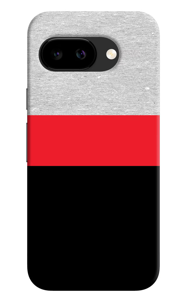 Tri Color Pattern Google Pixel 9A Back Cover