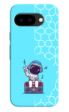 Cute Astronaut Chilling Google Pixel 9A Back Cover