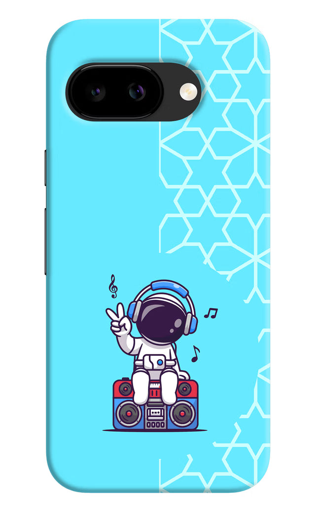 Cute Astronaut Chilling Google Pixel 9A Back Cover