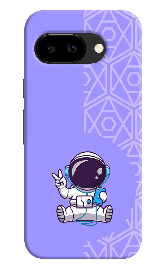 Cute Astronaut Chilling Google Pixel 9A Back Cover