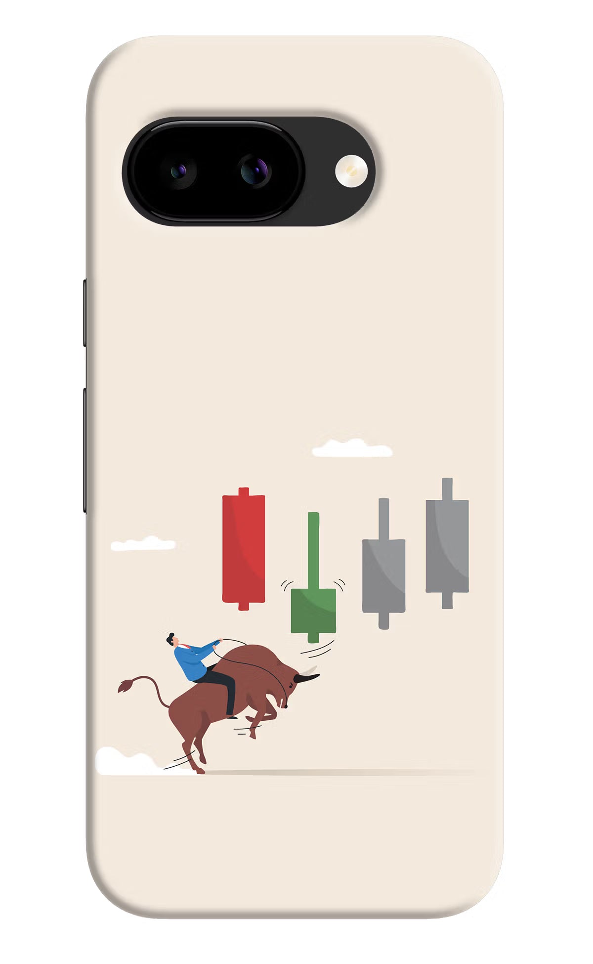 Bull Trading Momentum Google Pixel 9A Back Cover