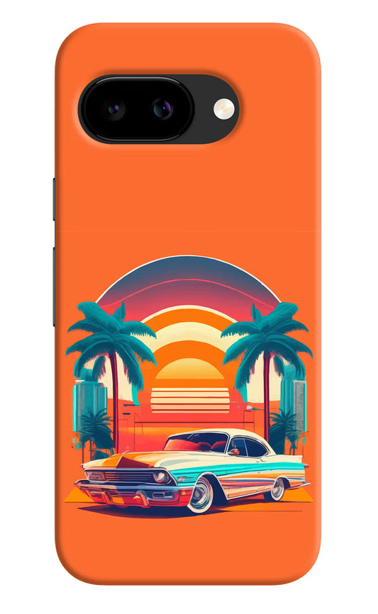 Palm Drive 80s Google Pixel 9A Back Cover