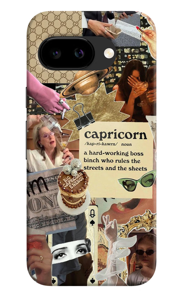 Capricorn Zodiac Google Pixel 9A Hard Case Back Cover by Casekaro