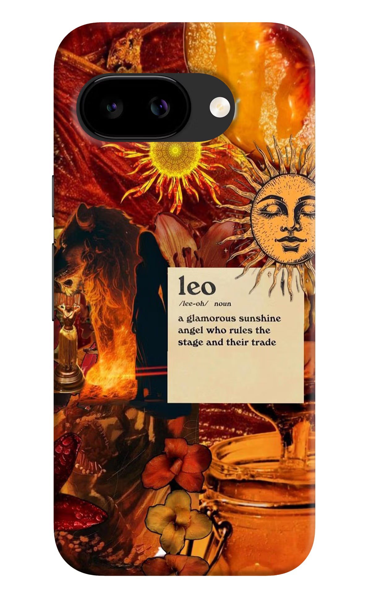 Leo Zodiac Google Pixel 9A Hard Case Back Cover by Casekaro