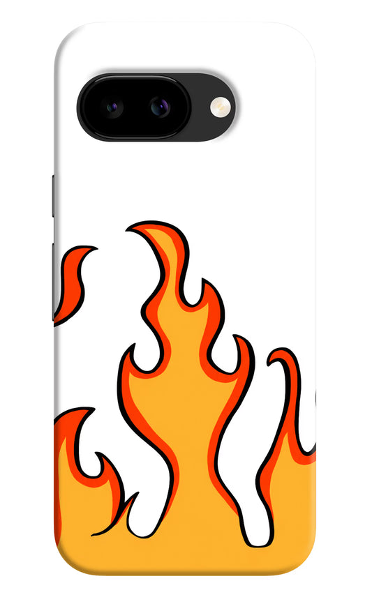 Fired Up – White Google Pixel 9A Hard Case Back Cover by Casekaro