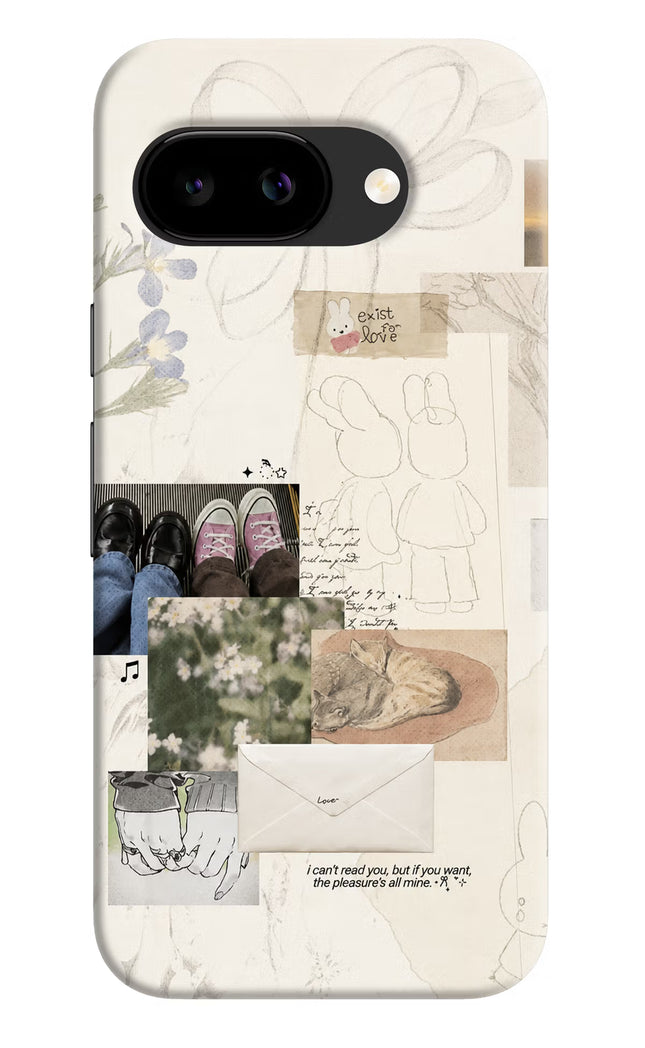 Soft Aesthetic Google Pixel 9A Hard Case Back Cover by Casekaro