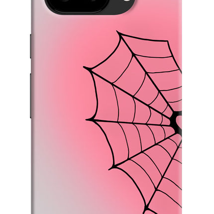 Pink Web Google Pixel 9A Hard Case Back Cover by Casekaro