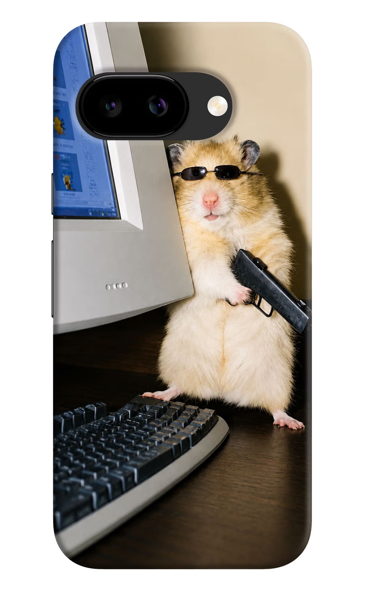 Hacker Hamster Google Pixel 9A Back Cover