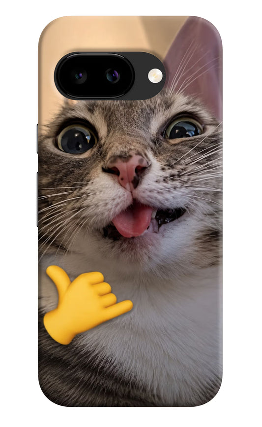 Silly Cat Call Google Pixel 9A Hard Case Back Cover by Casekaro
