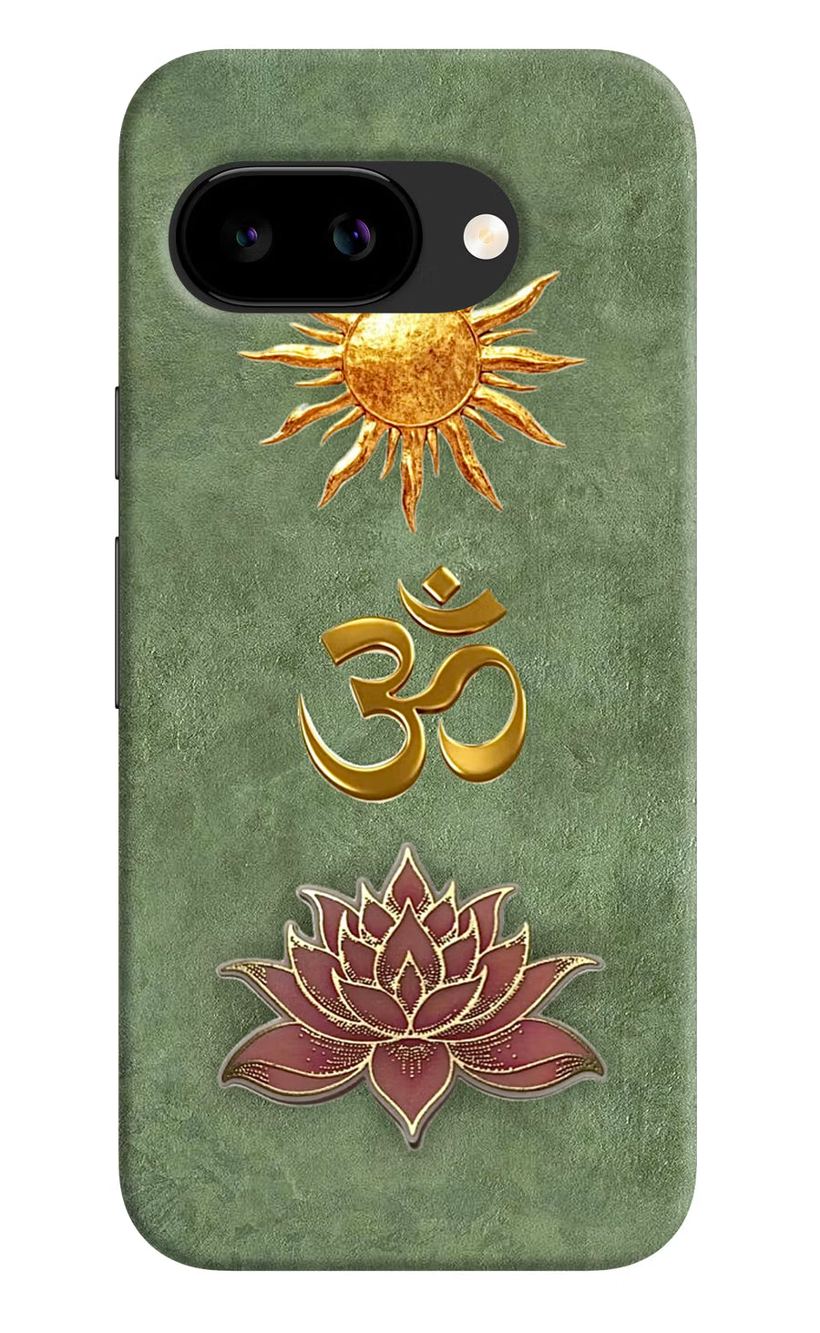 Om & Lotus Google Pixel 9A Back Cover, Hard case