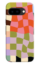 Wavy Grid Google Pixel 9A Hard Case Back Cover by Casekaro