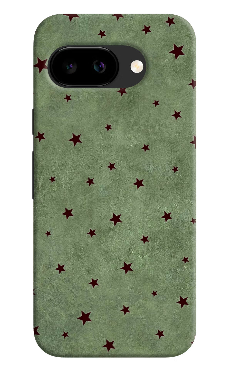 Green Stars Google Pixel 9A Back Cover, Hard case
