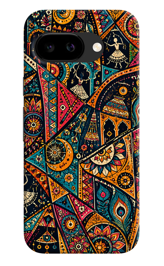 Folk Print Google Pixel 9A Hard Case Back Cover by Casekaro