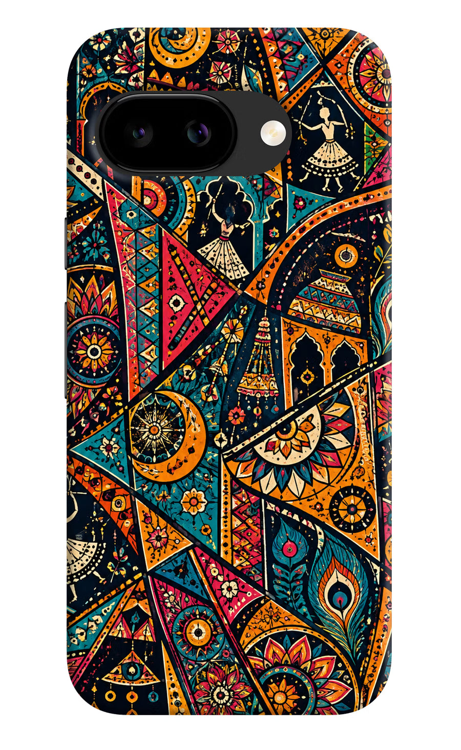 Folk Print Google Pixel 9A Back Cover, Hard case