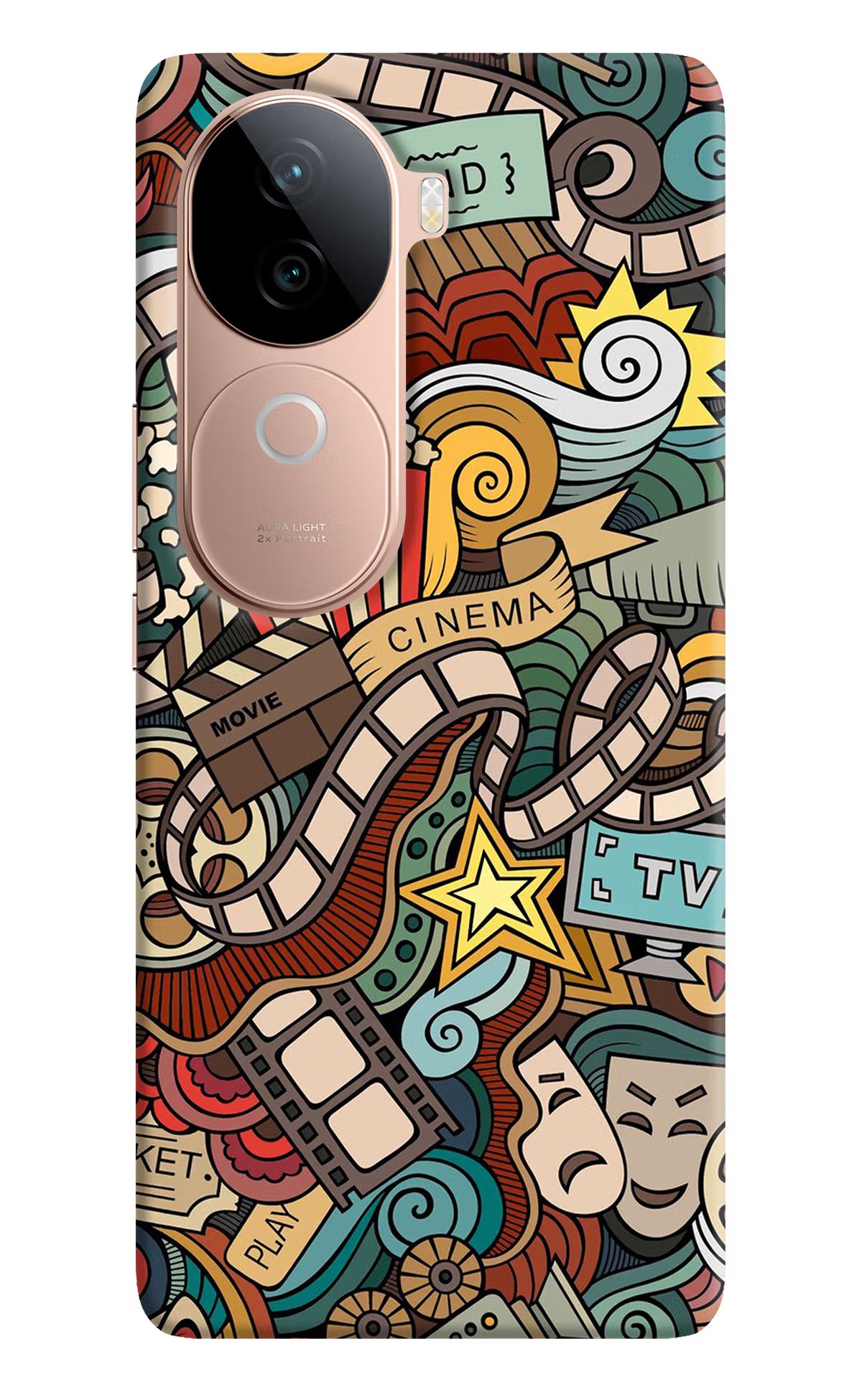 Cinema Abstract IQOO Z9s 5G Hard Case Back Cover by Casekaro