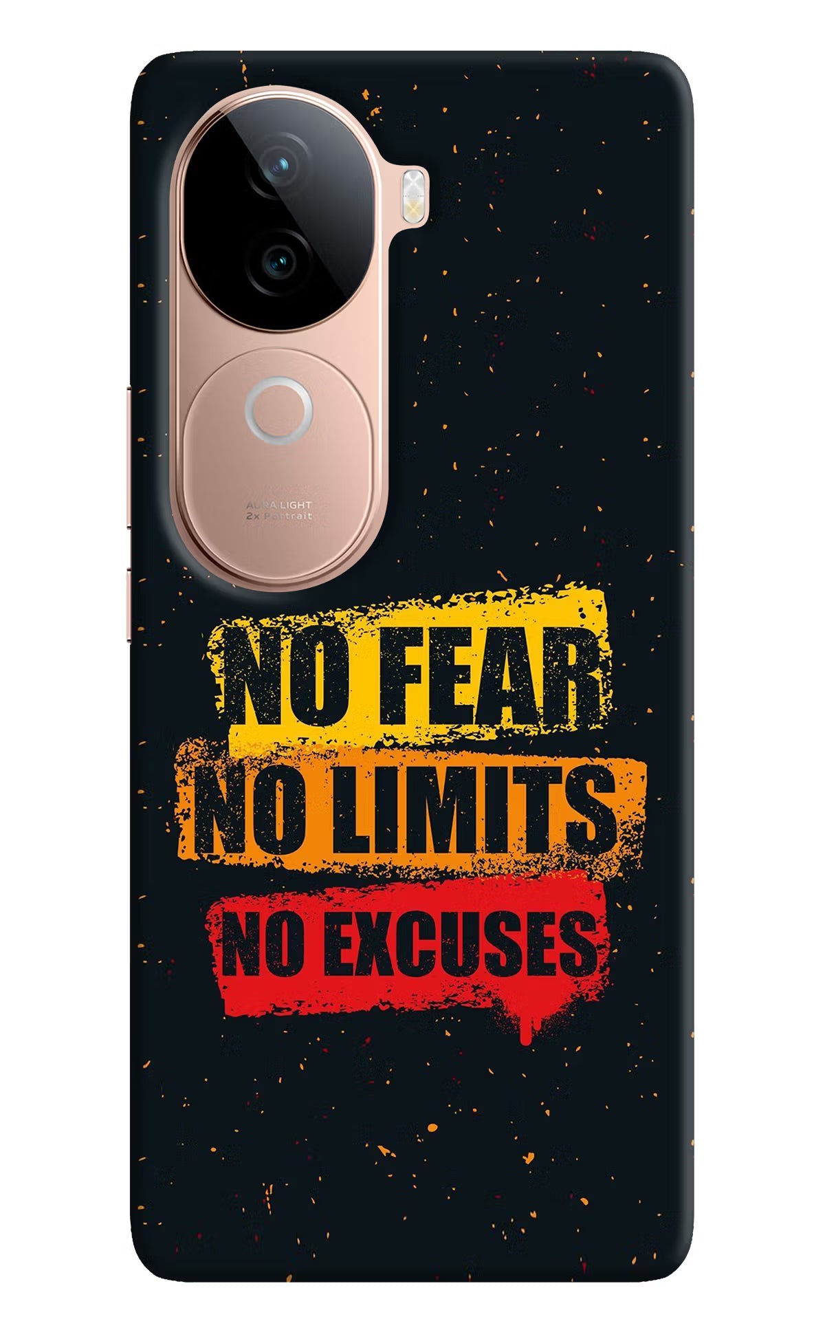 No Fear No Limits No Excuse IQOO Z9s 5G Hard Case Back Cover by Casekaro