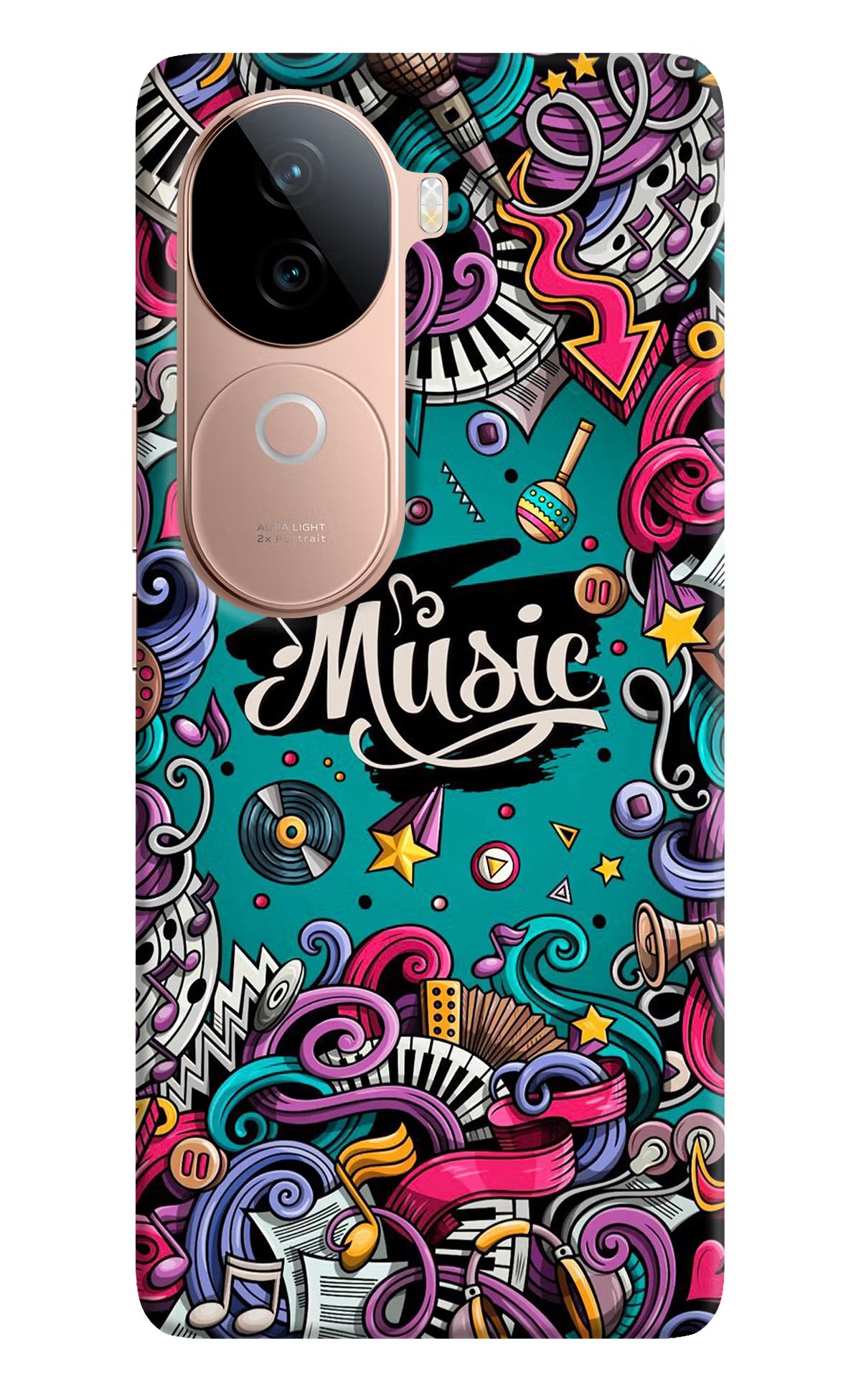 Music Graffiti IQOO Z9s 5G Hard Case Back Cover by Casekaro