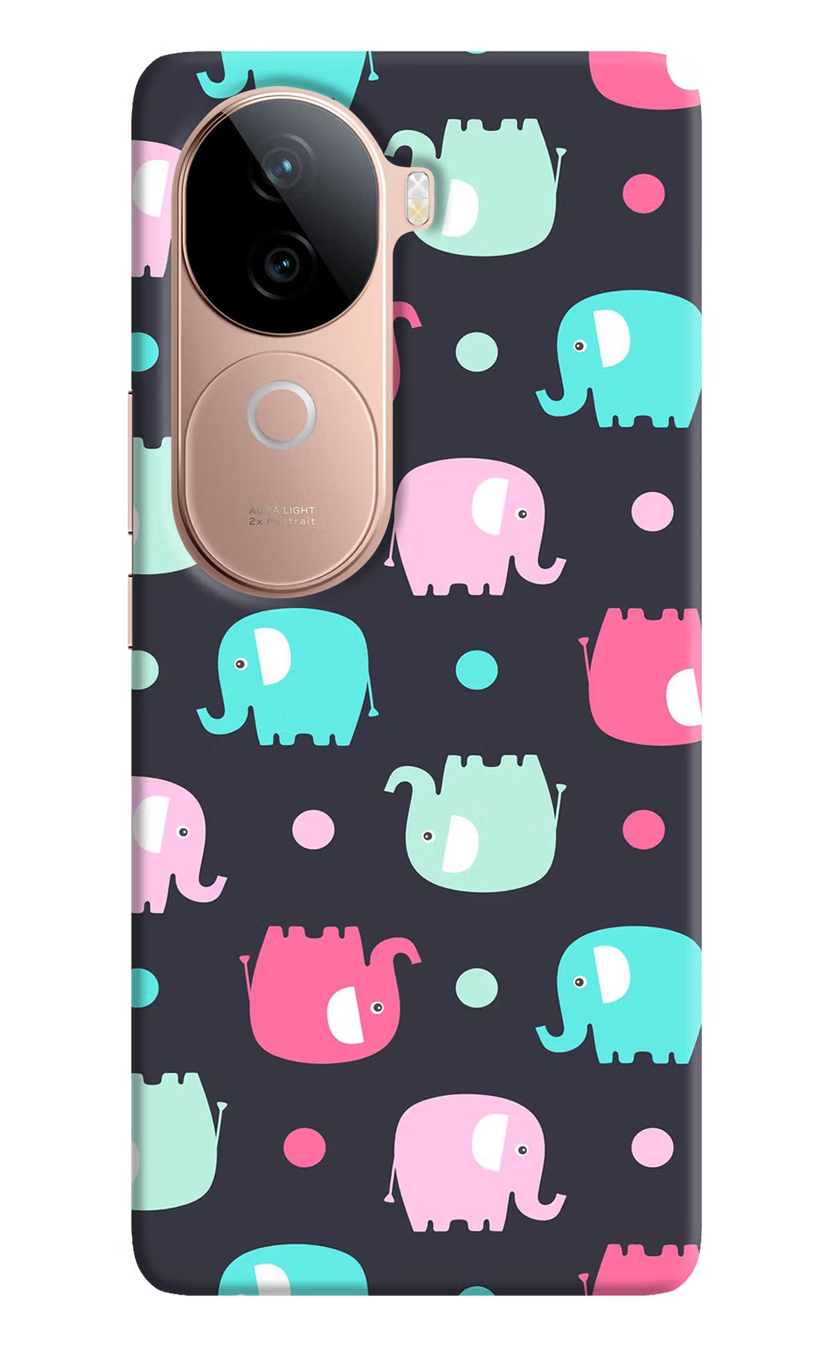 Elephants IQOO Z9s 5G Hard Case Back Cover by Casekaro