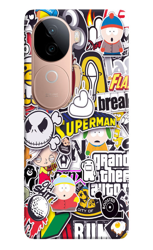 Sticker Bomb IQOO Z9s 5G Hard Case Back Cover by Casekaro