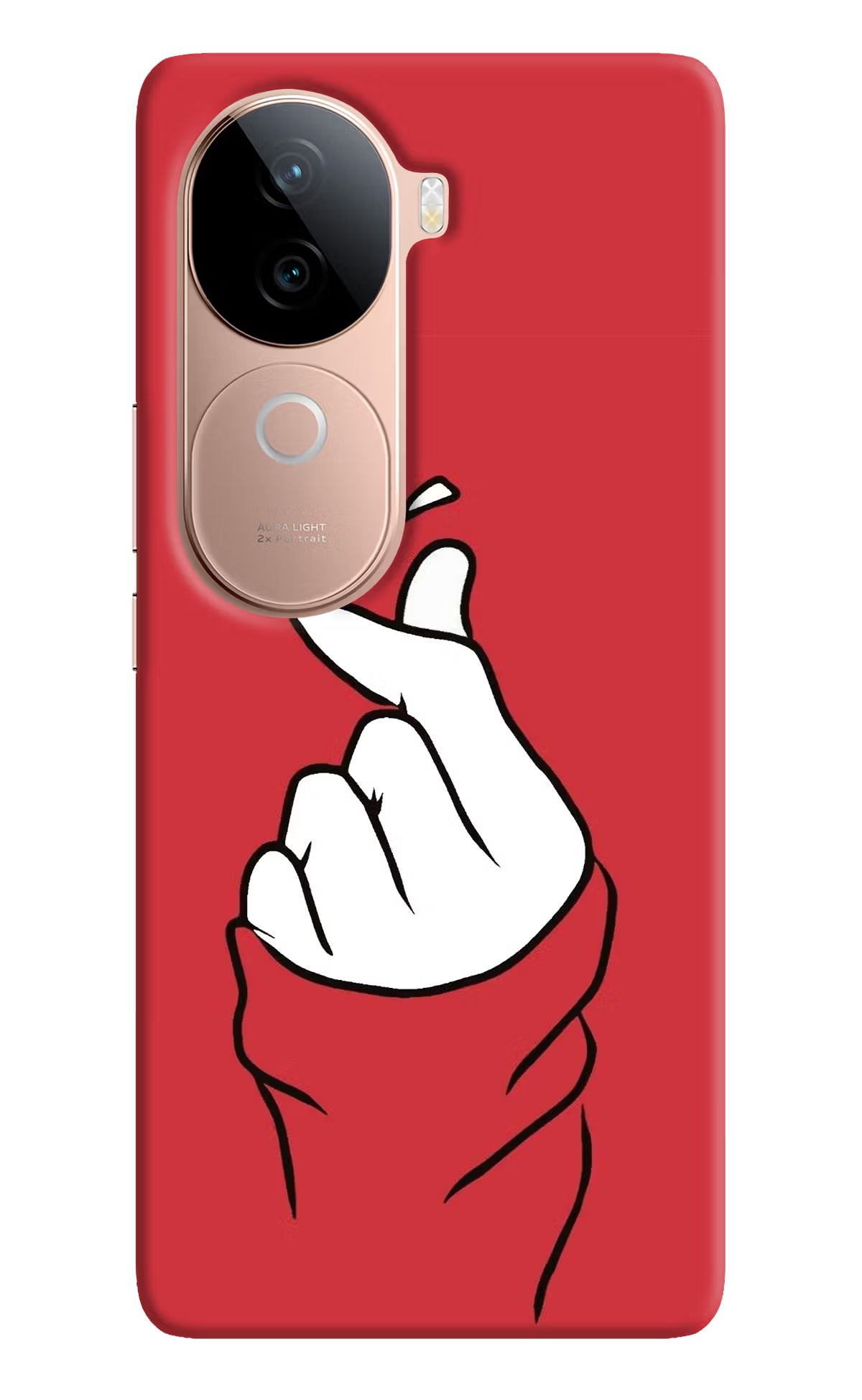 Korean Love Sign IQOO Z9s 5G Hard Case Back Cover by Casekaro