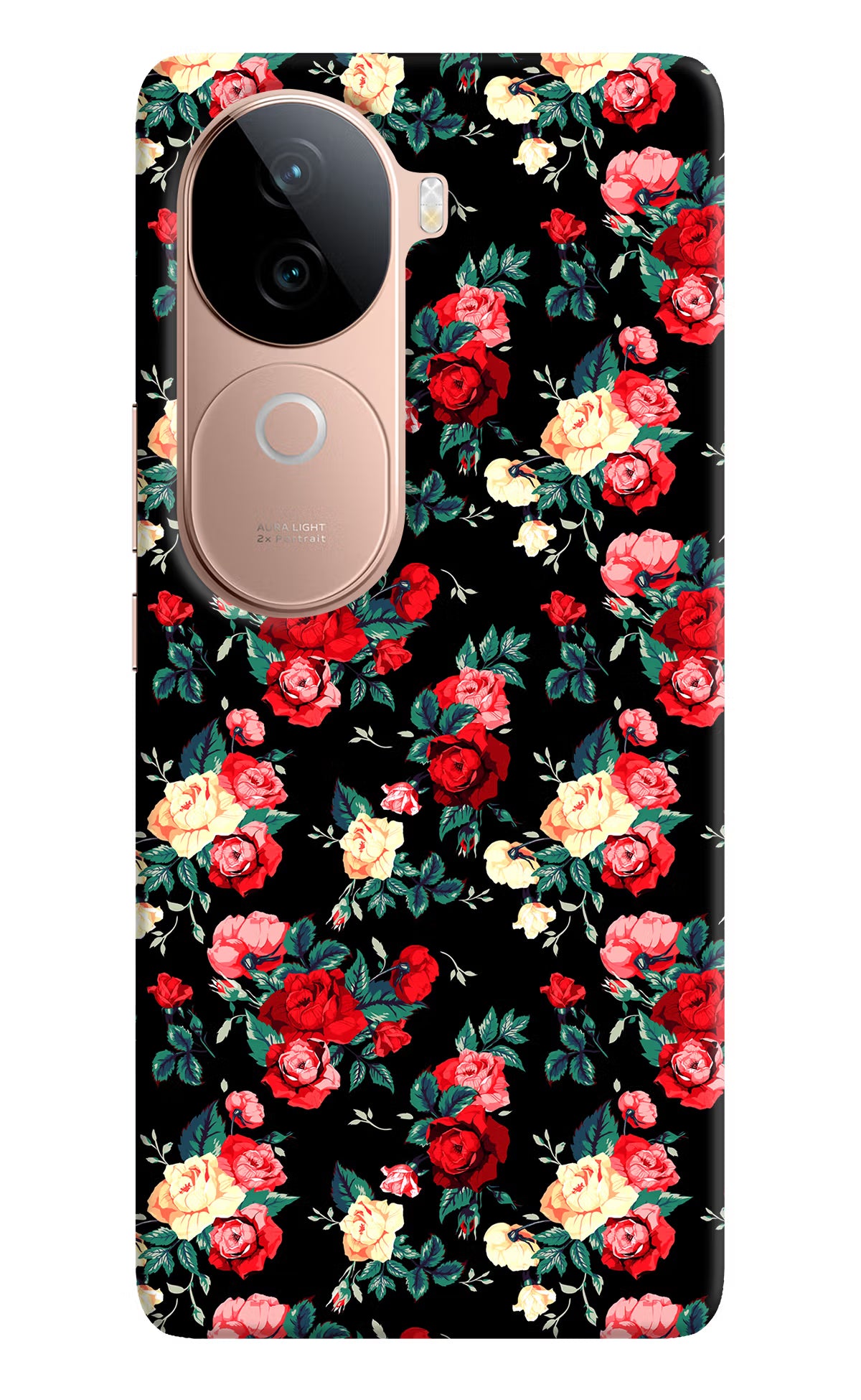 Rose Pattern IQOO Z9s 5G Hard Case Back Cover by Casekaro