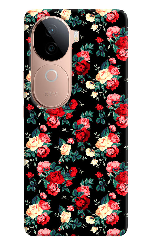 Rose Pattern IQOO Z9s 5G Hard Case Back Cover by Casekaro