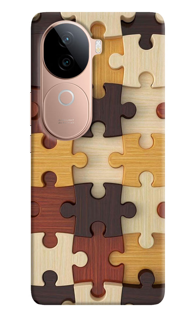 Wooden Puzzle IQOO Z9s 5G Hard Case Back Cover by Casekaro