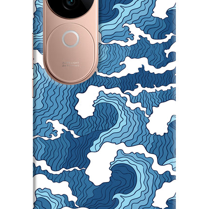Blue Waves IQOO Z9s 5G Hard Case Back Cover by Casekaro