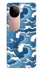 Blue Waves IQOO Z9s 5G Hard Case Back Cover by Casekaro