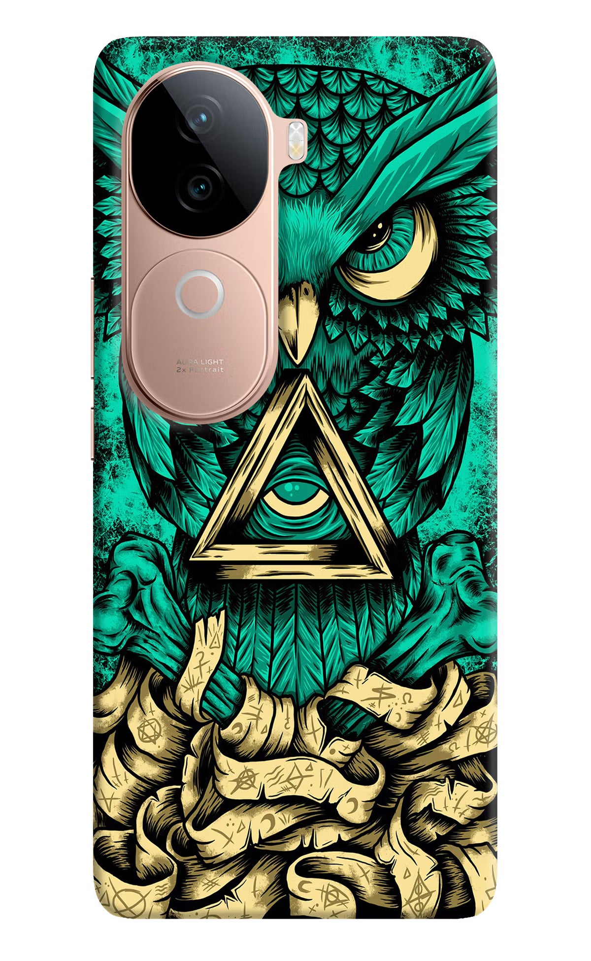 Green Owl IQOO Z9s 5G Hard Case Back Cover by Casekaro