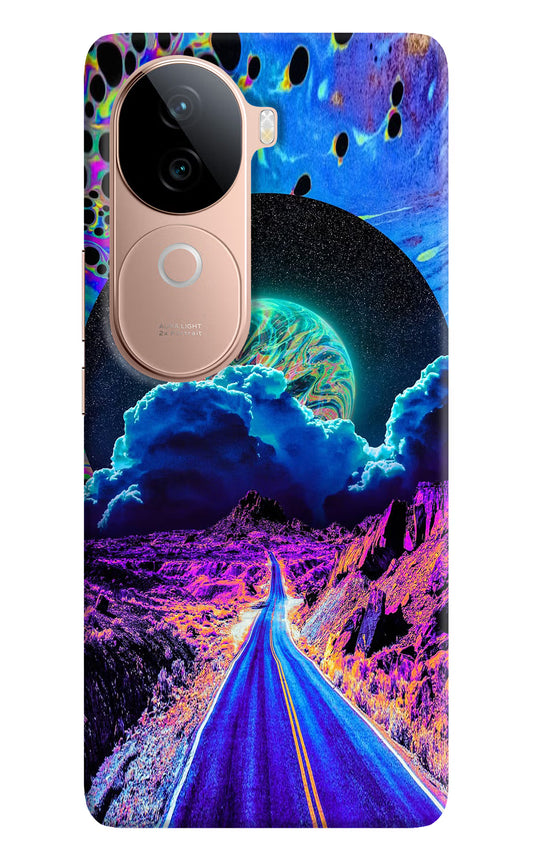 Psychedelic Painting IQOO Z9s 5G Hard Case Back Cover by Casekaro
