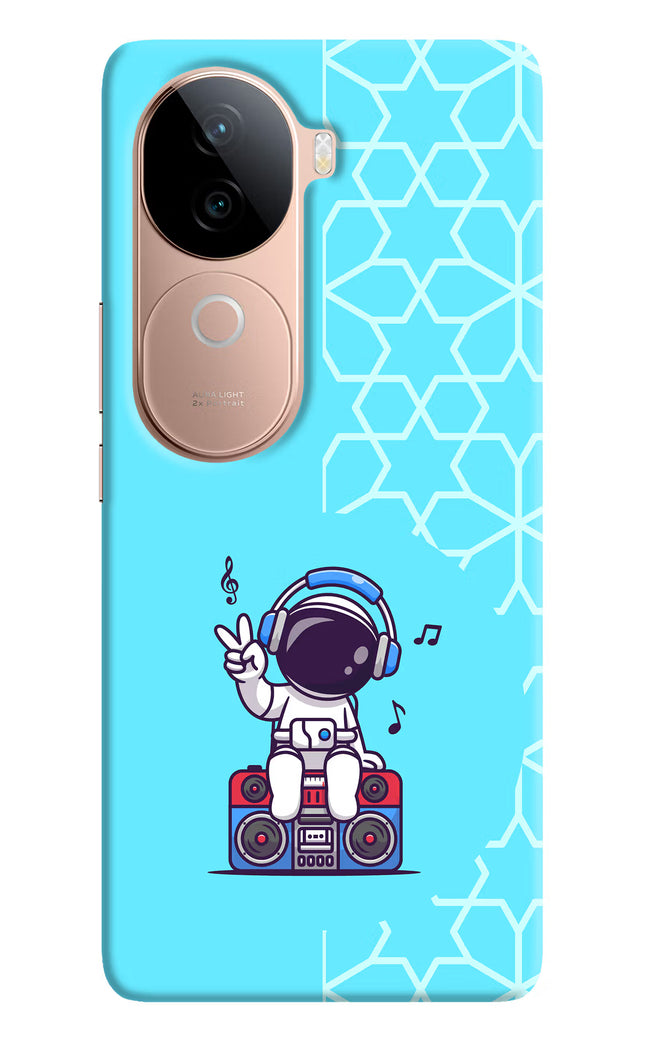 Cute Astronaut Chilling IQOO Z9s 5G Hard Case Back Cover by Casekaro