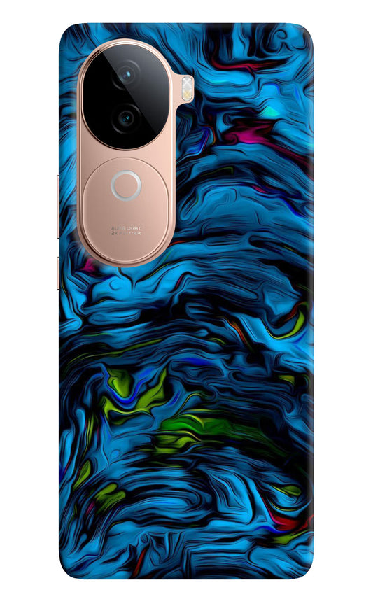 Dark Blue Abstract IQOO Z9s 5G Hard Case Back Cover by Casekaro