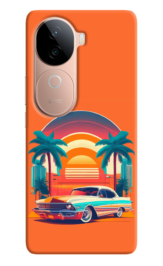 Palm Drive 80s IQOO Z9s 5G Hard Case Back Cover by Casekaro