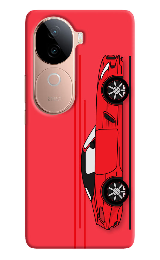 Red Velocity IQOO Z9s 5G Hard Case Back Cover by Casekaro