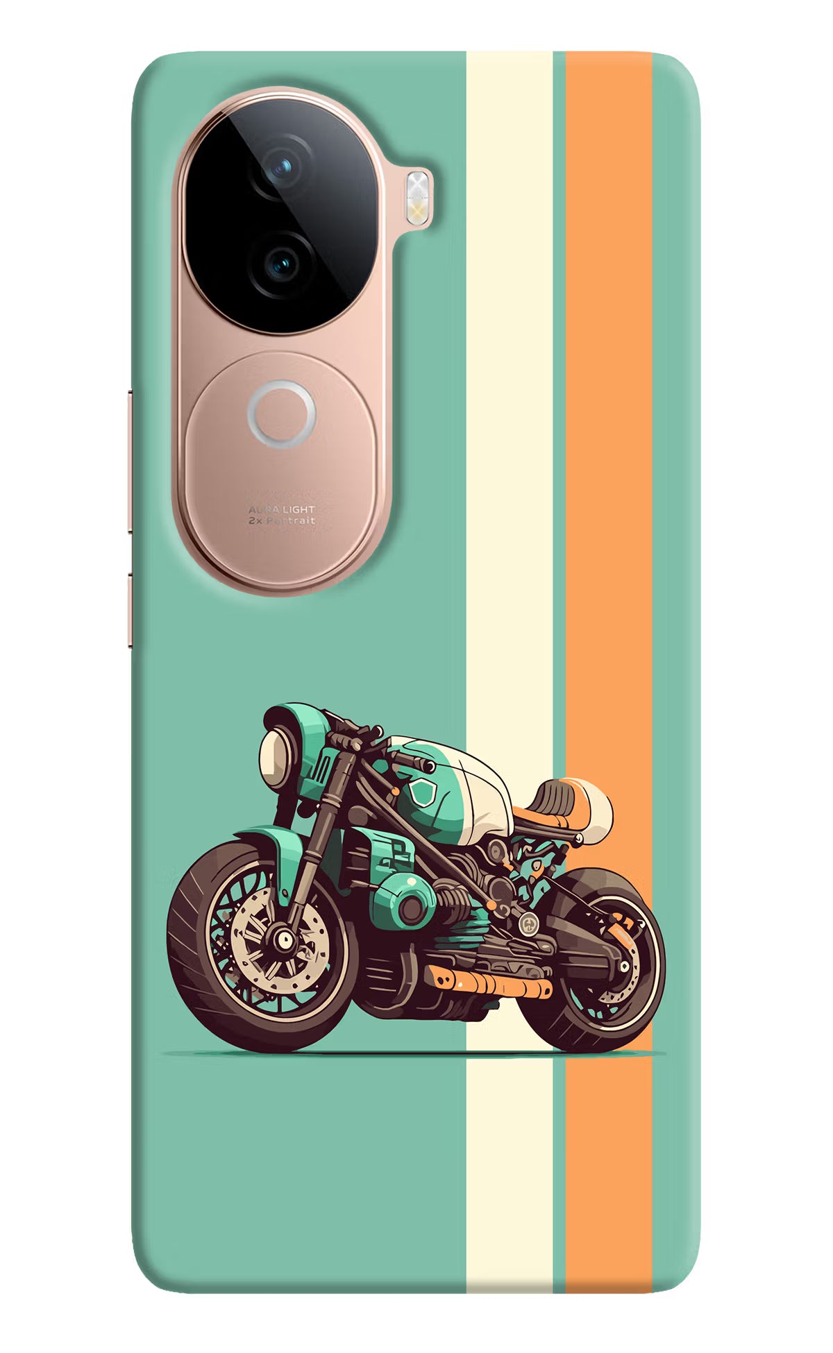 Striped Moto Drift IQOO Z9s 5G Hard Case Back Cover by Casekaro