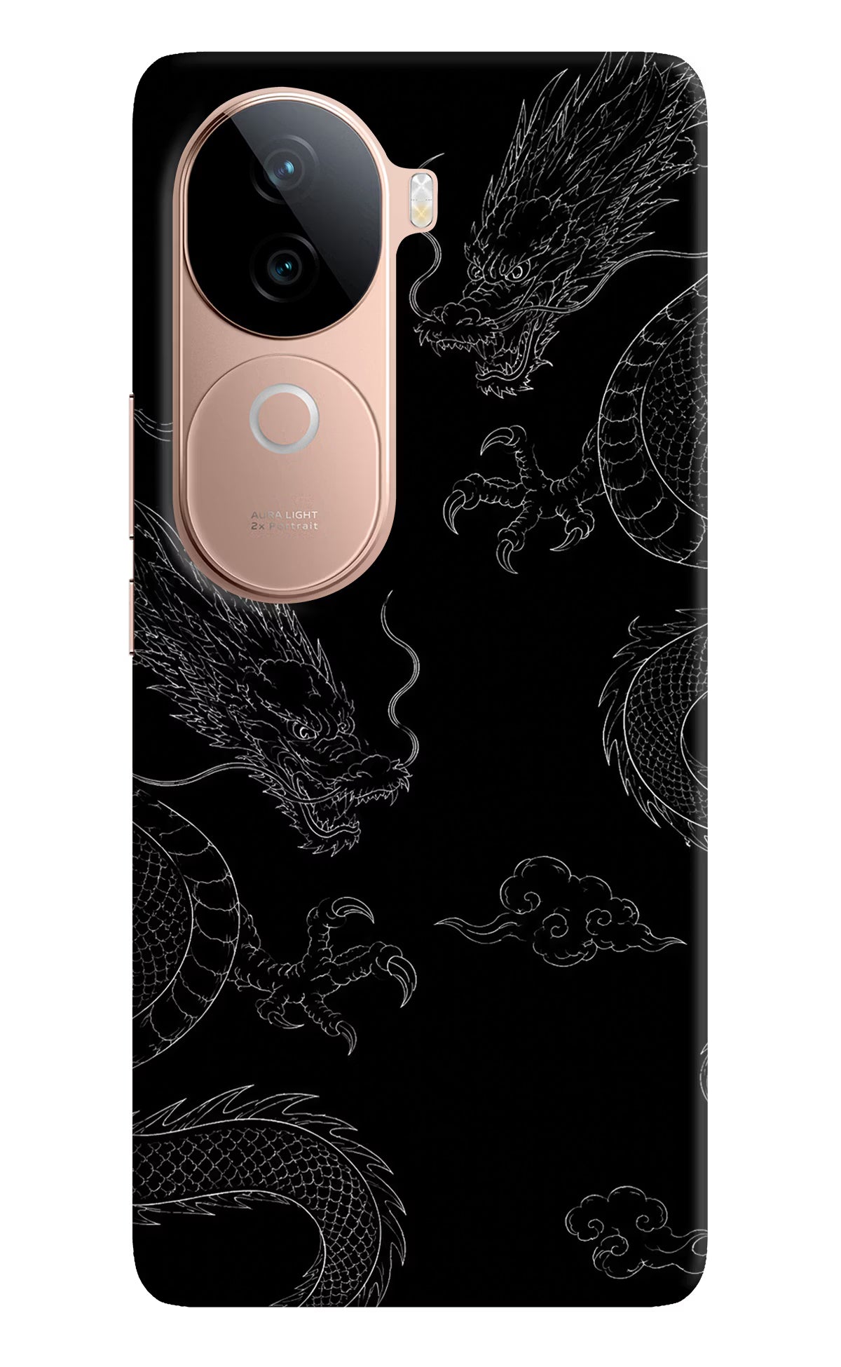 Twin Dragons IQOO Z9s 5G Hard Case Back Cover by Casekaro