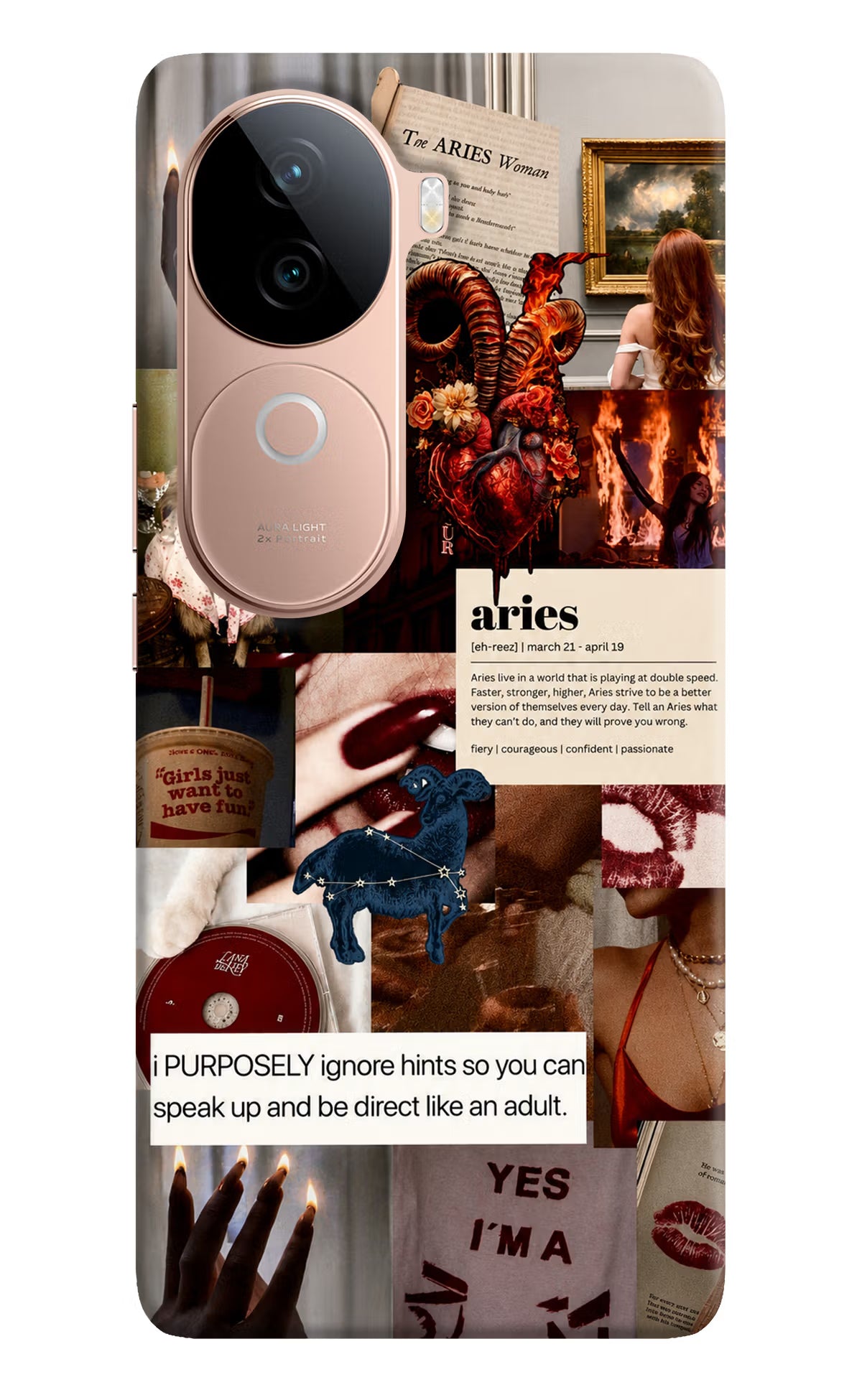 Zodiac Aries IQOO Z9s 5G Back Cover