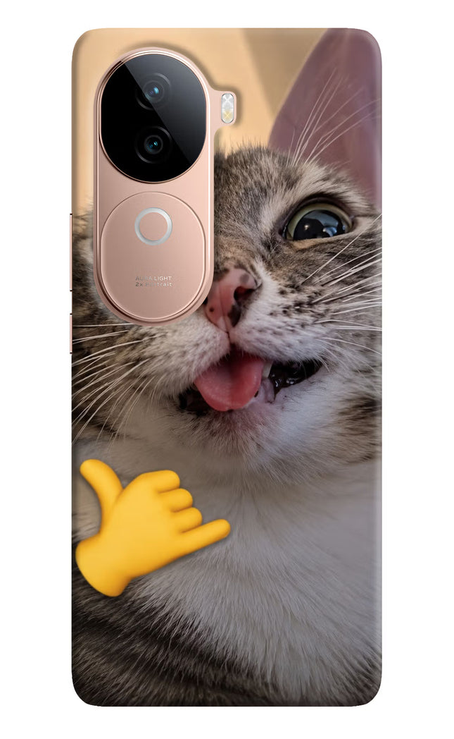 Silly Cat Call IQOO Z9s 5G Hard Case Back Cover by Casekaro