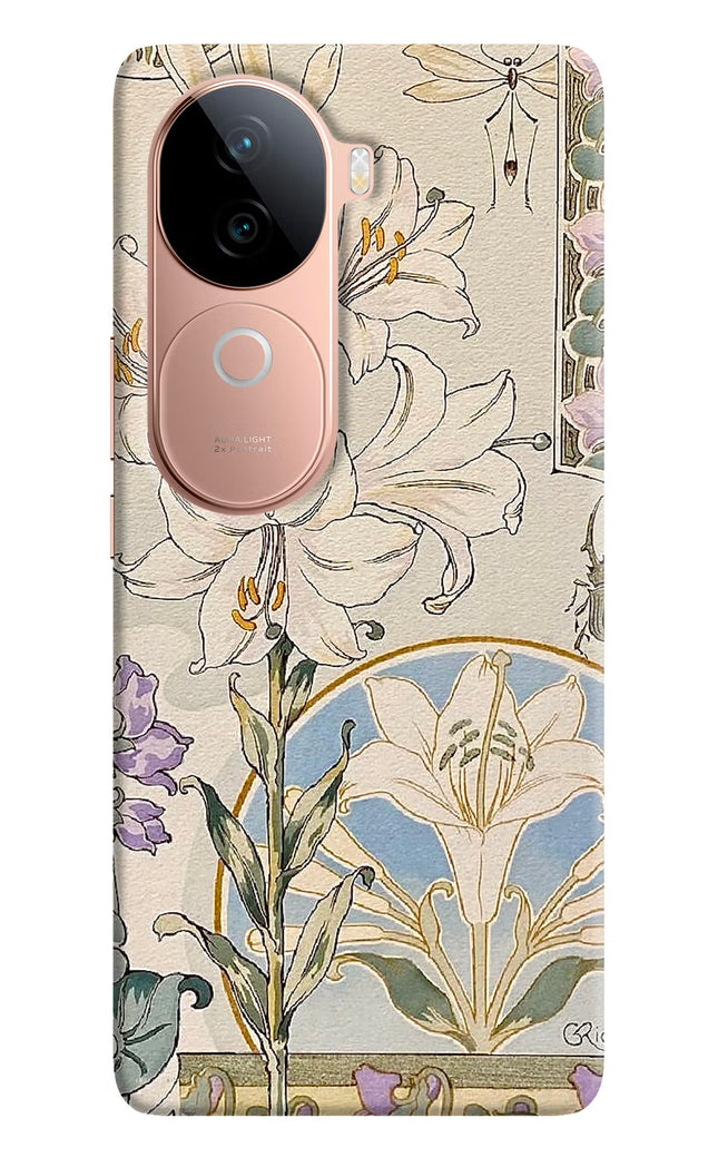 White Lily IQOO Z9s 5G Hard Case Back Cover by Casekaro