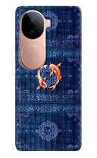 Koi Blue IQOO Z9s 5G Hard Case Back Cover by Casekaro