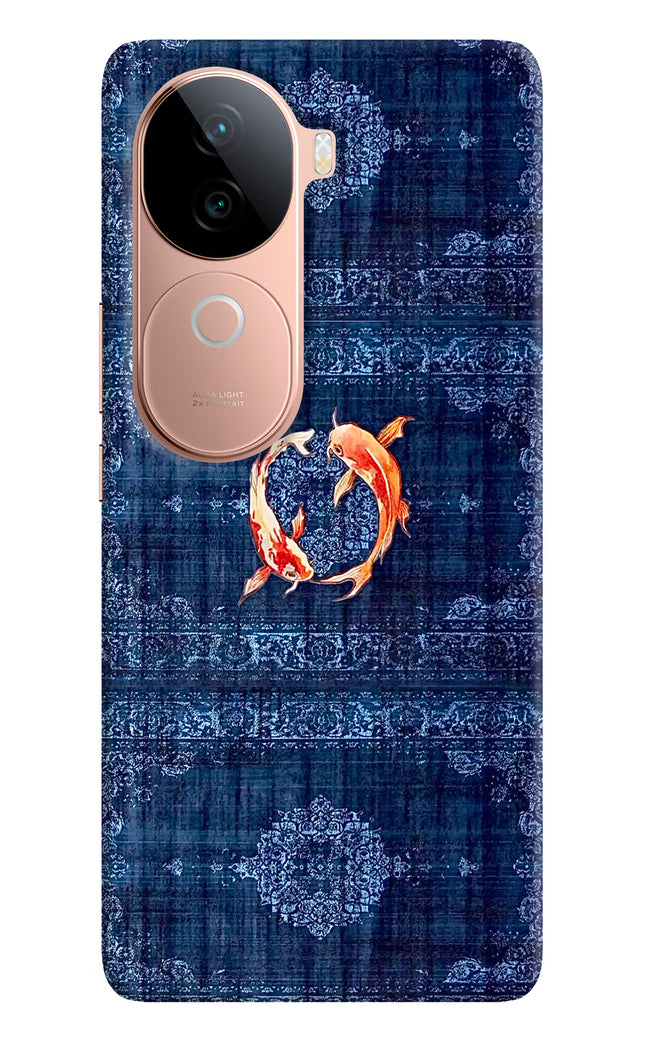 Koi Blue IQOO Z9s 5G Hard Case Back Cover by Casekaro
