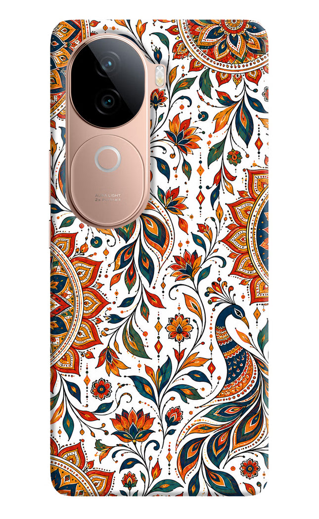 White Mayura IQOO Z9s 5G Hard Case Back Cover by Casekaro