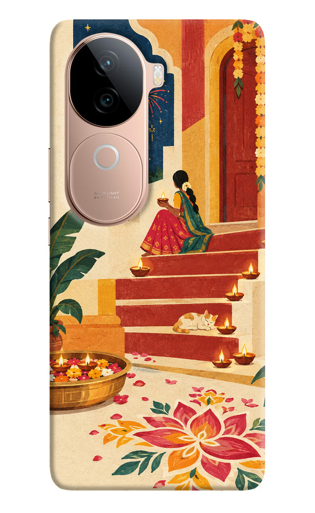 Diwali Rangoli IQOO Z9s 5G Hard Case Back Cover by Casekaro
